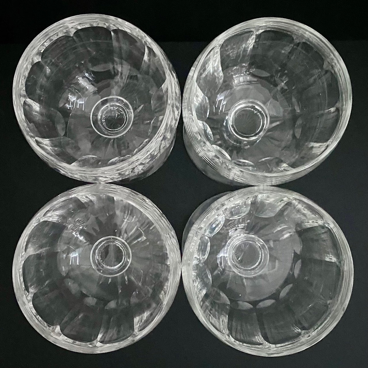 LARGE Fabulous Crystal Goblets for G&T or Aperol Set of 4