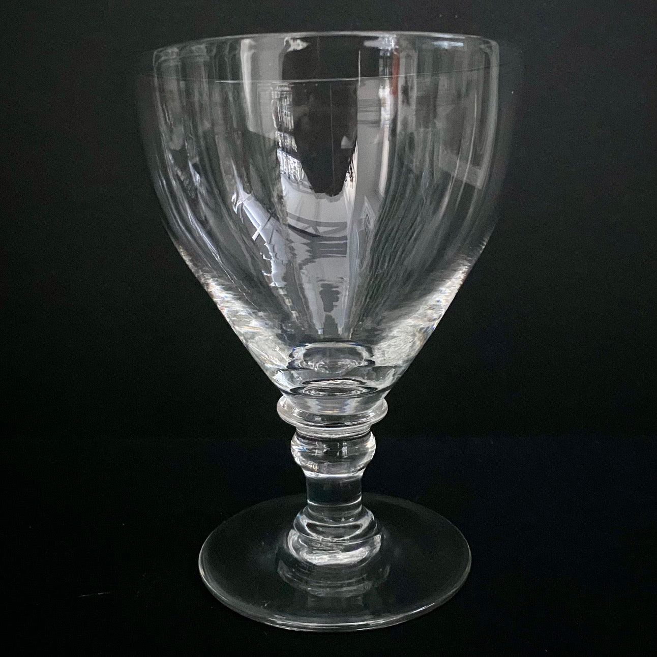 Pair Large Fabulous Antique Crystal Goblets