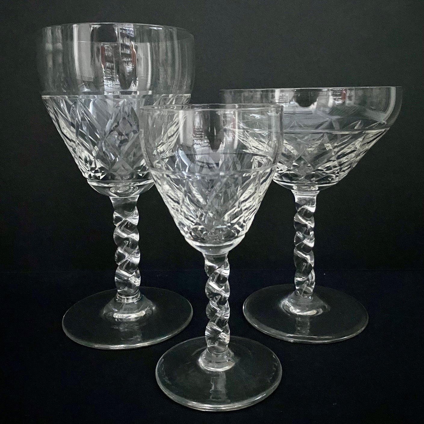 1950's Sweet Wine Glasses Set of 13