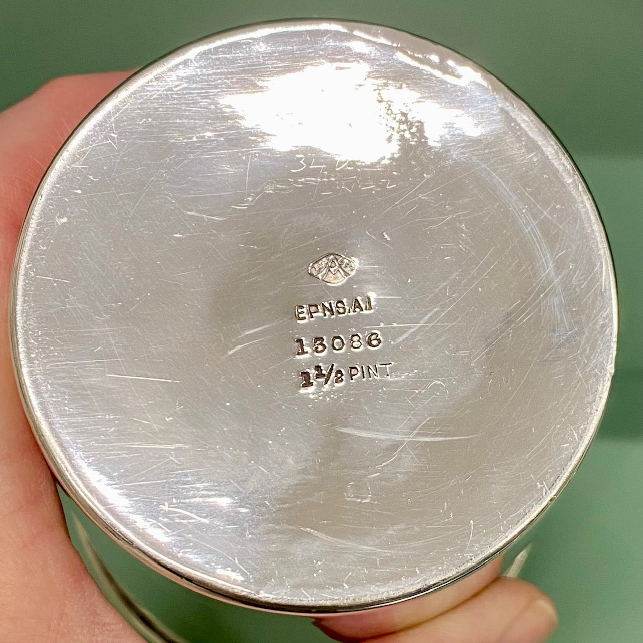 ART DECO 1920’S LARGE SILVER PLATED COCKTAIL SHAKER