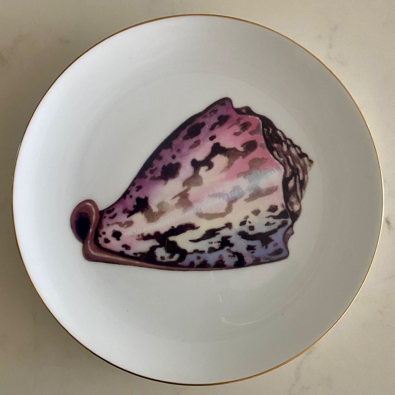 Set 20 Fitz & Floyd Du Mer Seashell Pattern Porcelain Side Plates F183