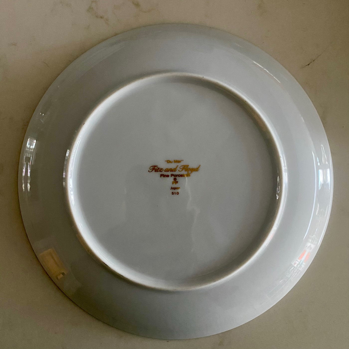 Set 20 Fitz & Floyd Du Mer Seashell Pattern Porcelain Side Plates F183