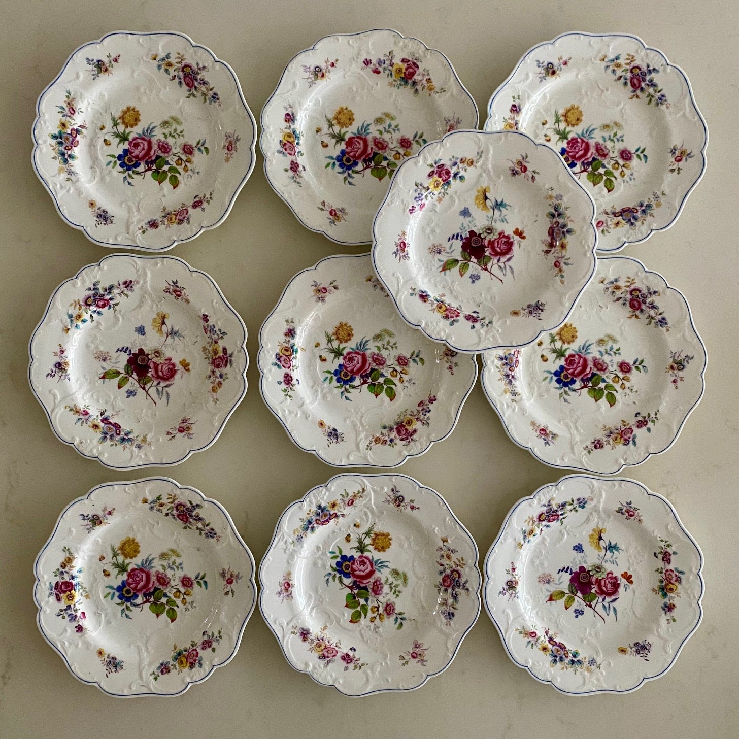 Antique 19th Century Hand Painted Porcelain F176