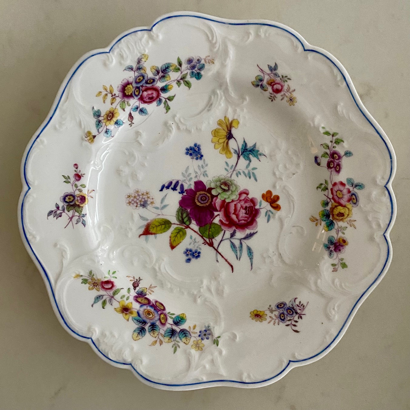 Antique 19th Century Hand Painted Porcelain F176
