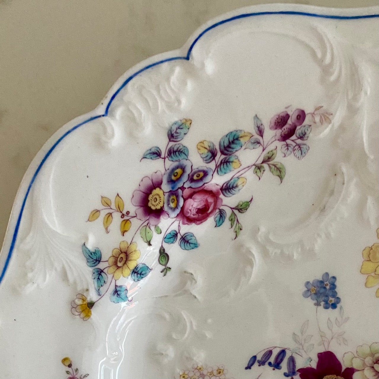 Antique 19th Century Hand Painted Porcelain F176