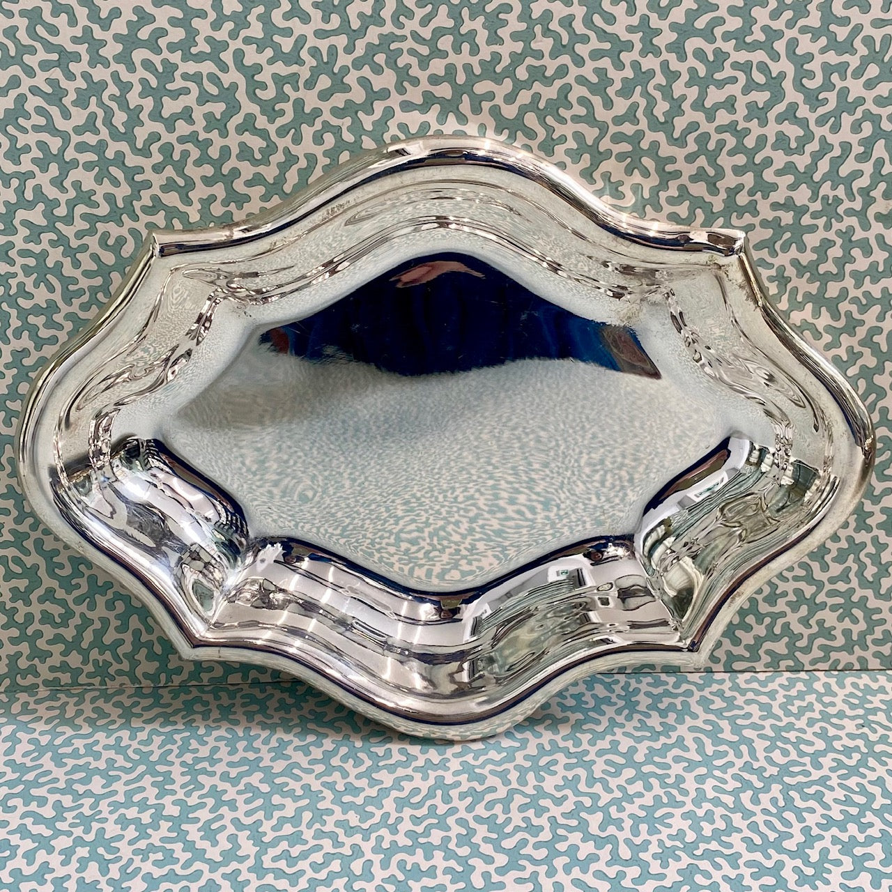 Charming Decorative Silver Plated Oval Dish  C184
