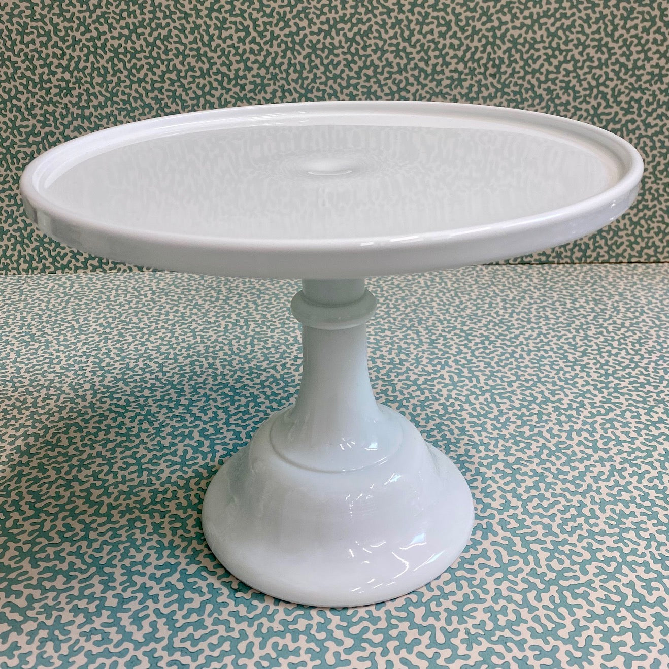 Tall Milk Glass Cake Stand  C131