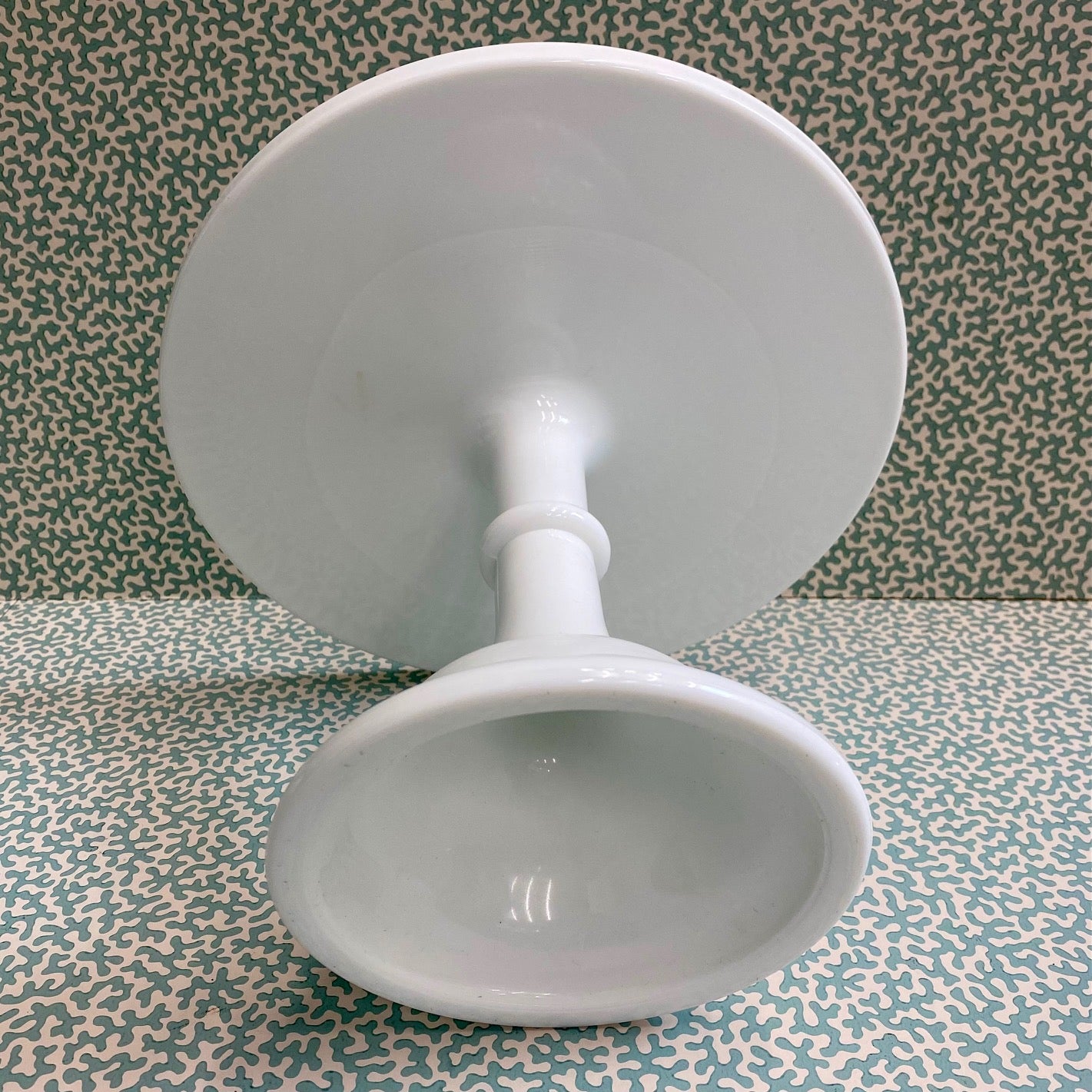 Tall Milk Glass Cake Stand  C131