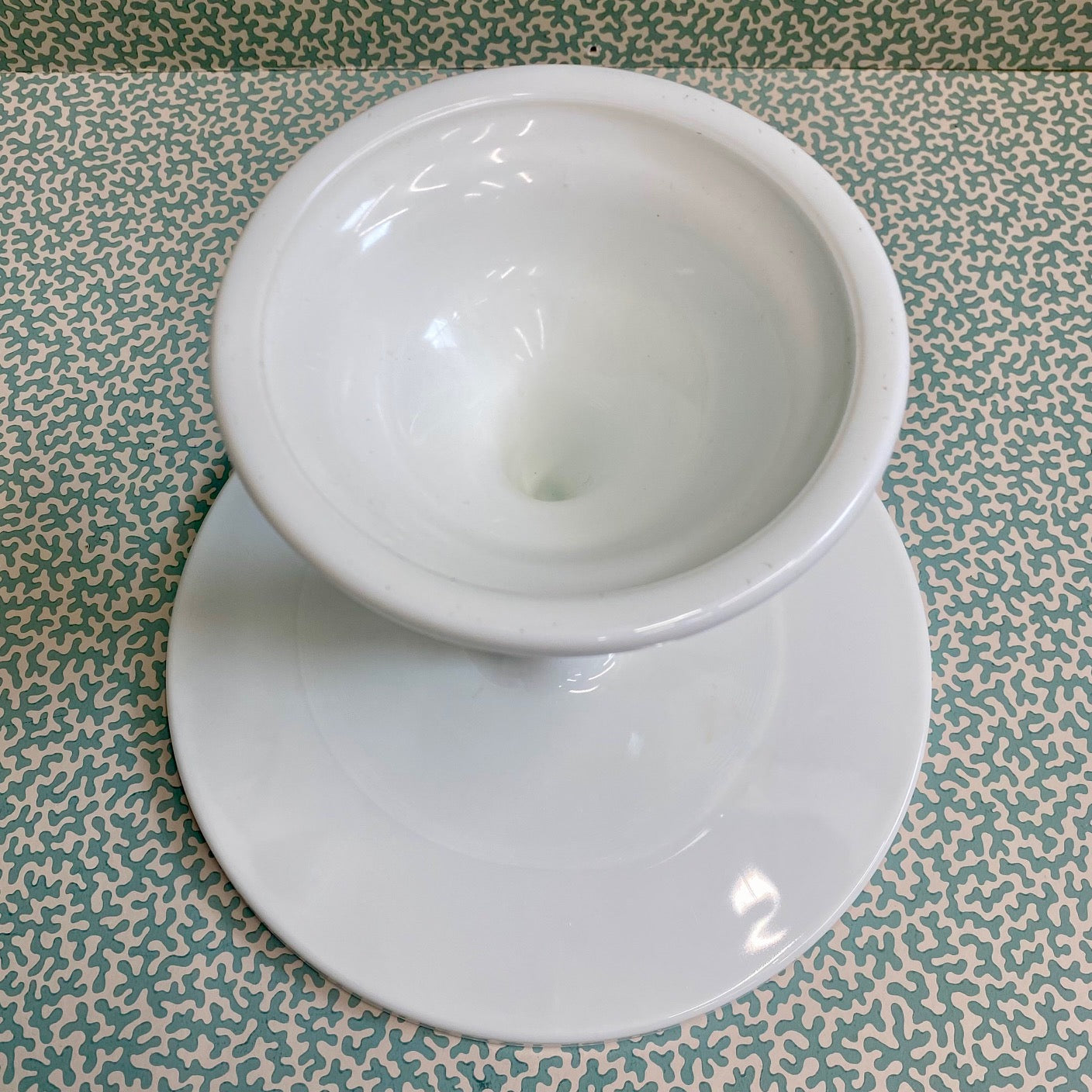 Tall Milk Glass Cake Stand  C131