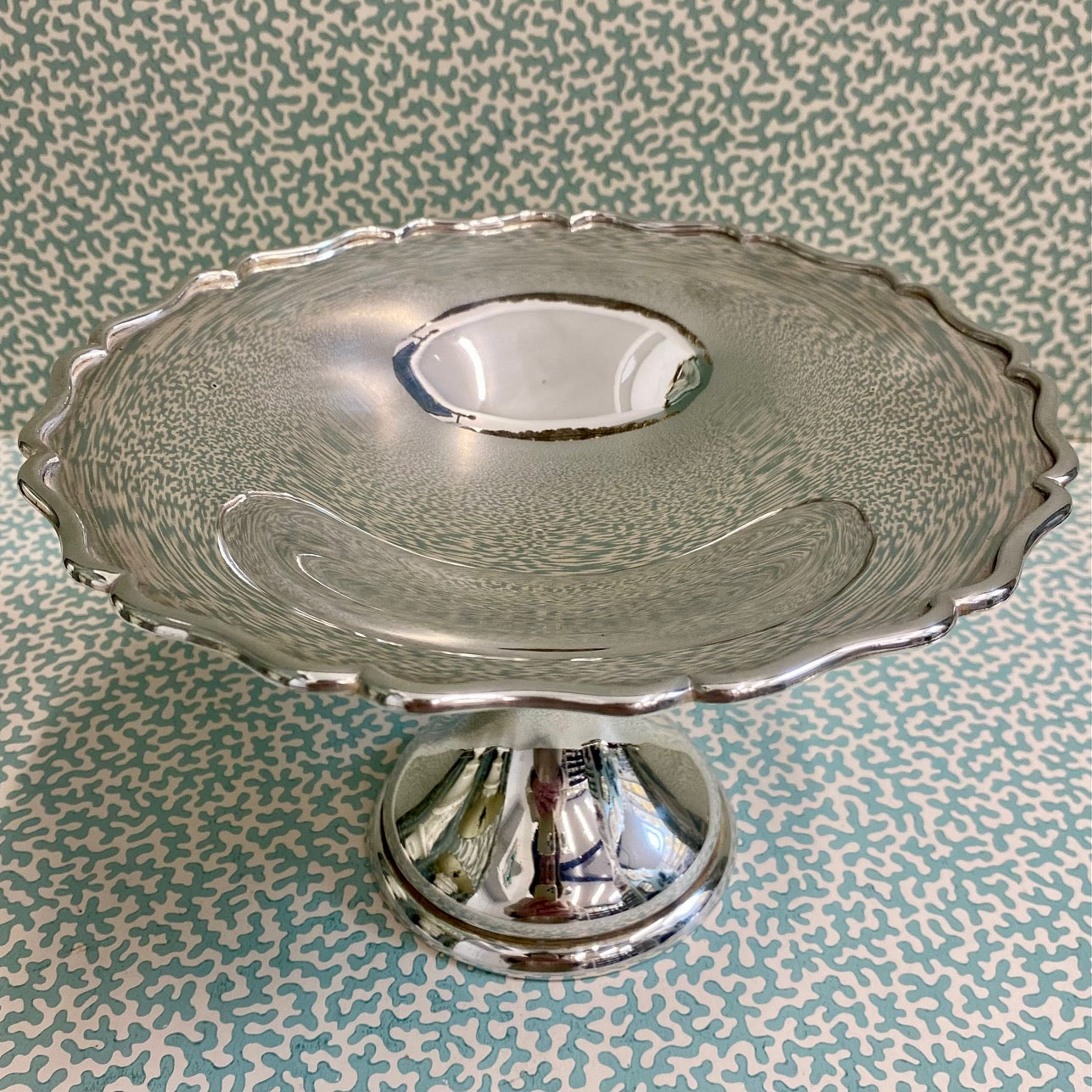 Silver Plated Pedestal Tazza  G122