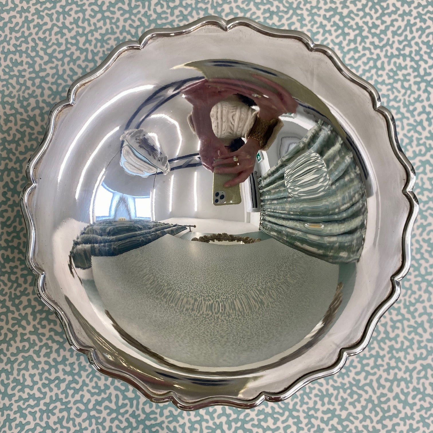 Silver Plated Pedestal Tazza  G122