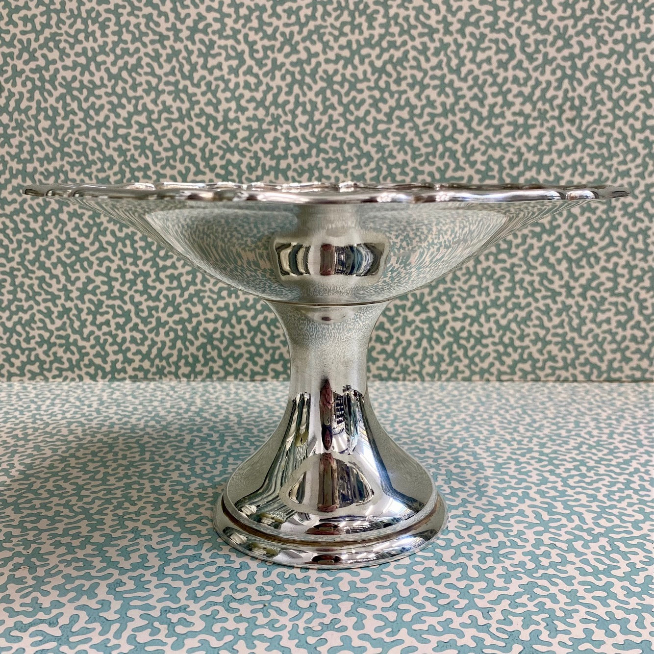 Silver Plated Pedestal Tazza  G122