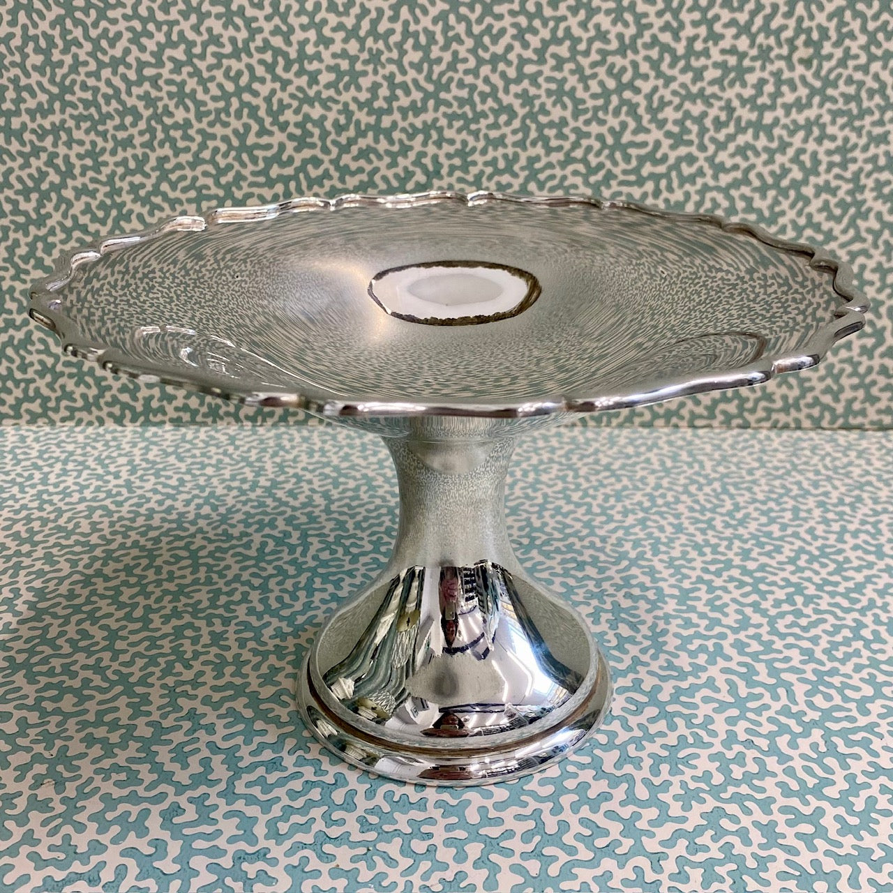 Silver Plated Pedestal Tazza  G122