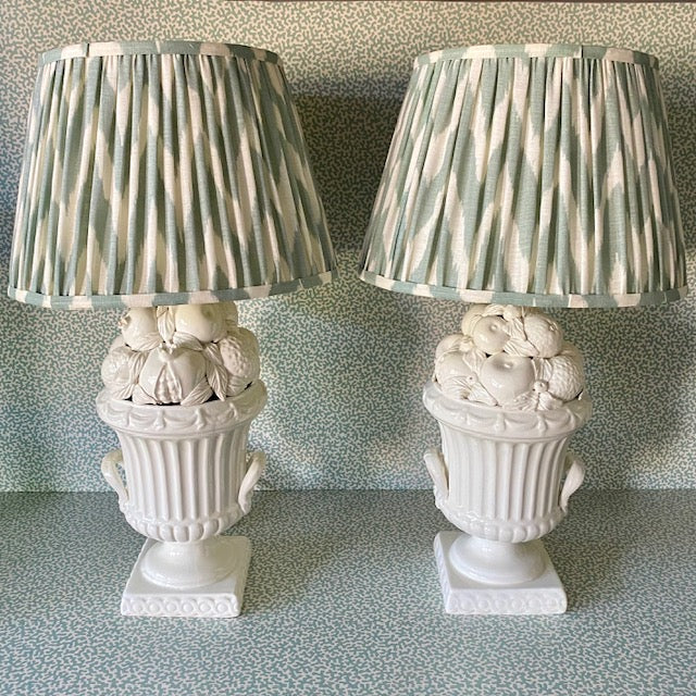 Pair Vintage Casa Pupo Fruit Urn Lamps