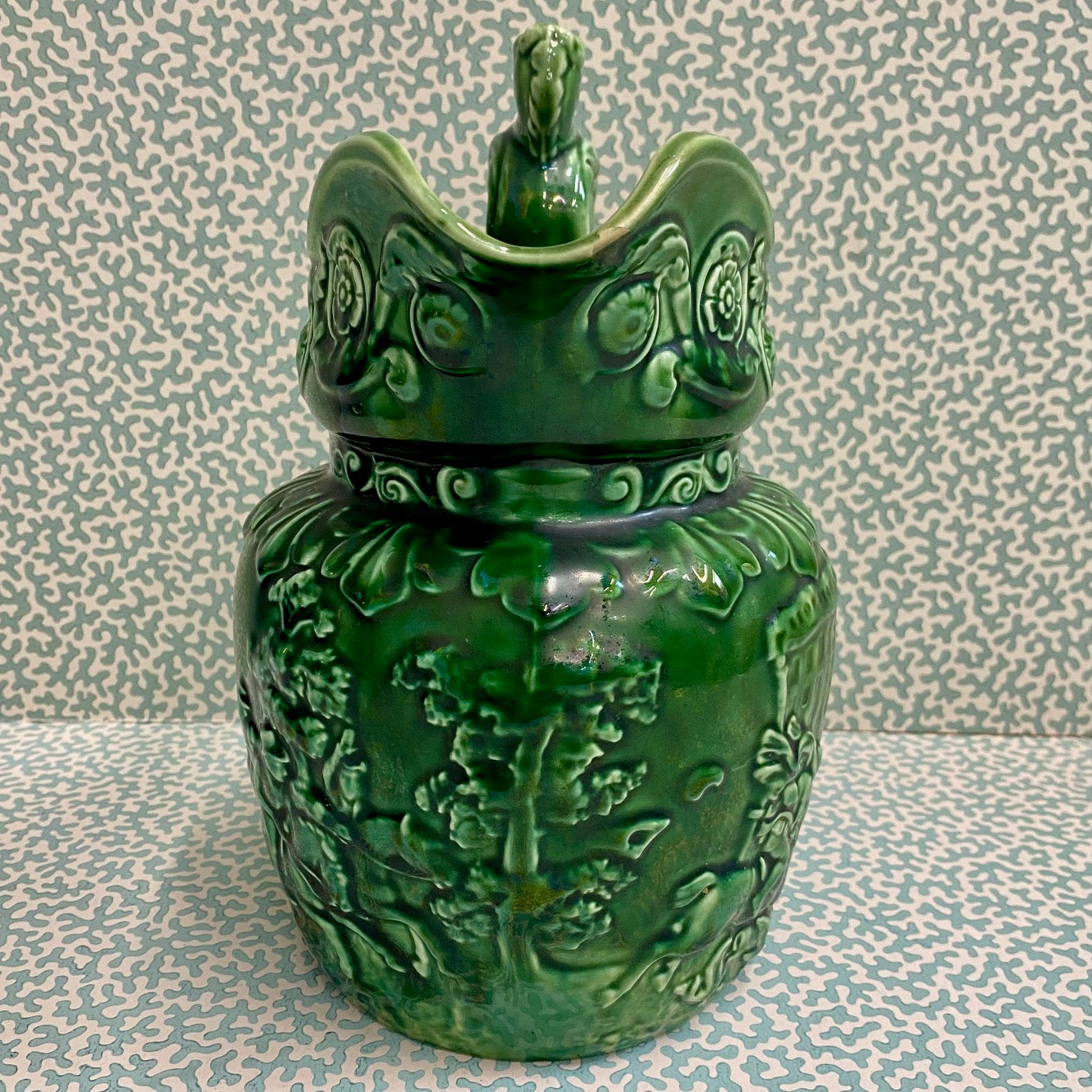 Large Green Arthur Wood Jug  D167