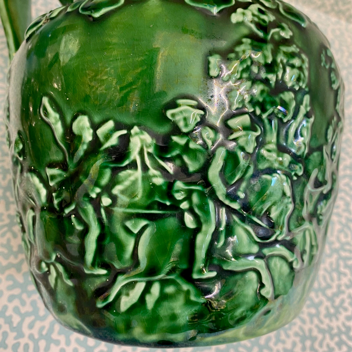 Large Green Arthur Wood Jug  D167