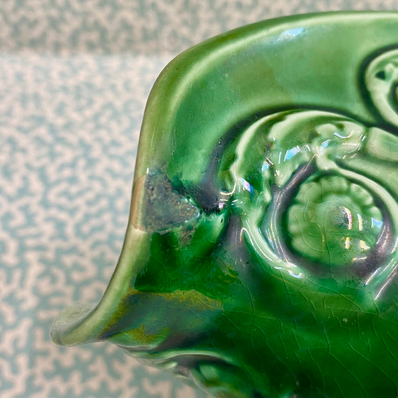 Large Green Arthur Wood Jug  D167