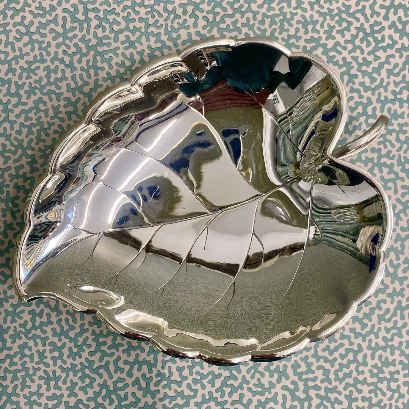Silver Plated Leaf Dish A170
