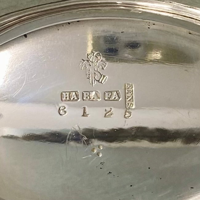Silver Plated Oval Dish With Scalloped Edge  W54
