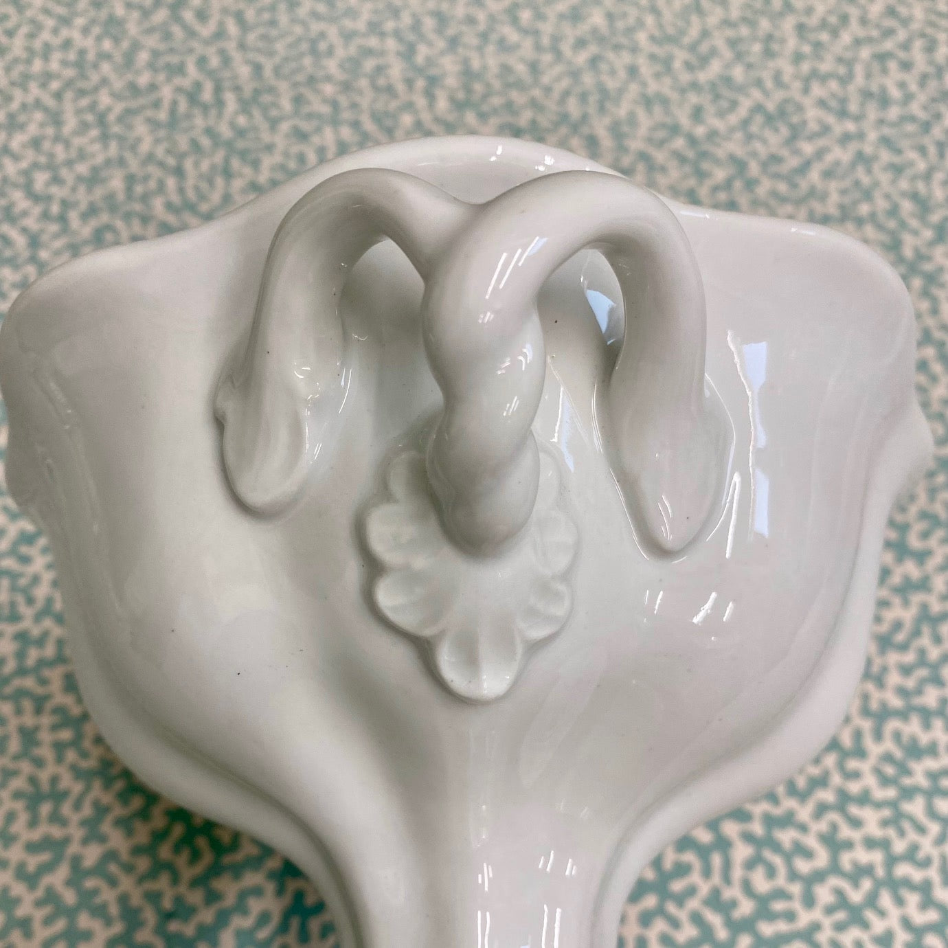 Pair White Pedestal Planters  A163