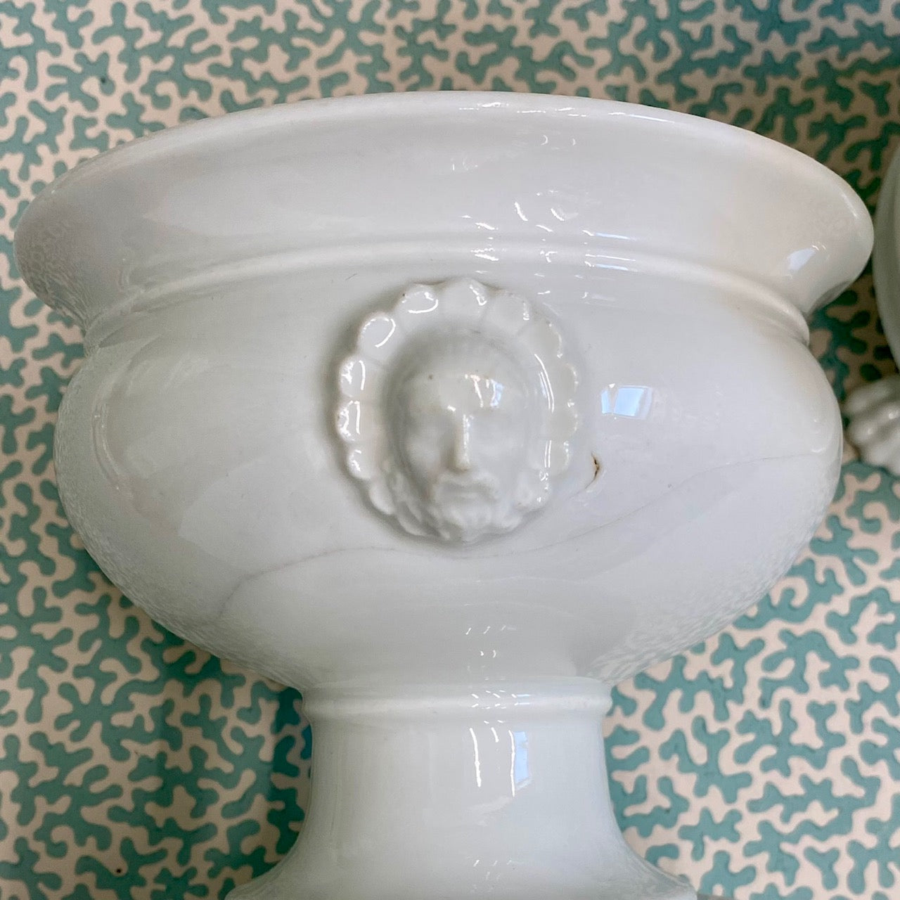 Pair Pedestal Bulb Planters  T20