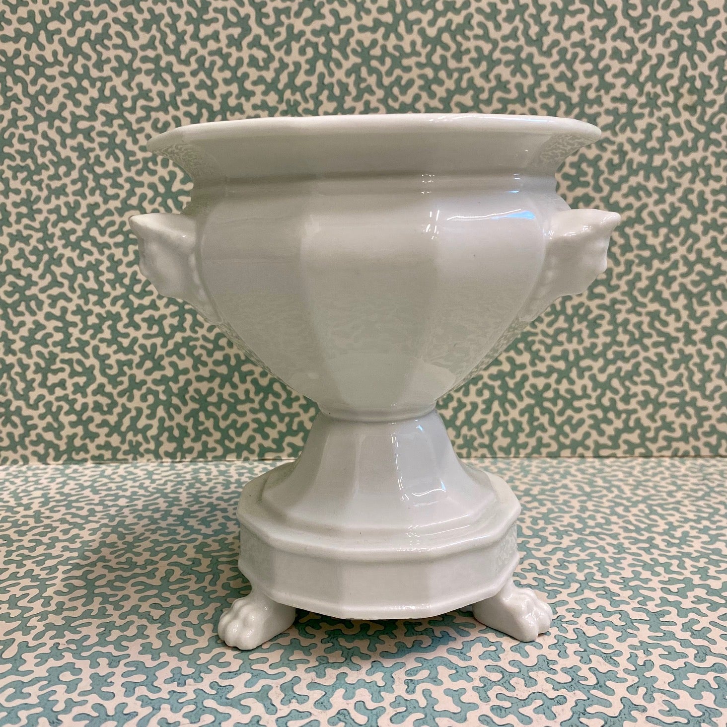 French Bulb Planter with Pedestal Base on Lion's Paw Feet  S89