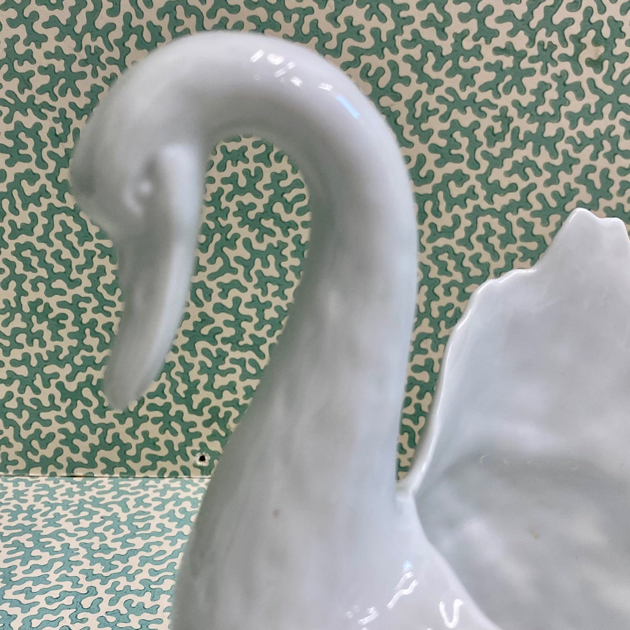 Pair Swan Vases or Planters  C125