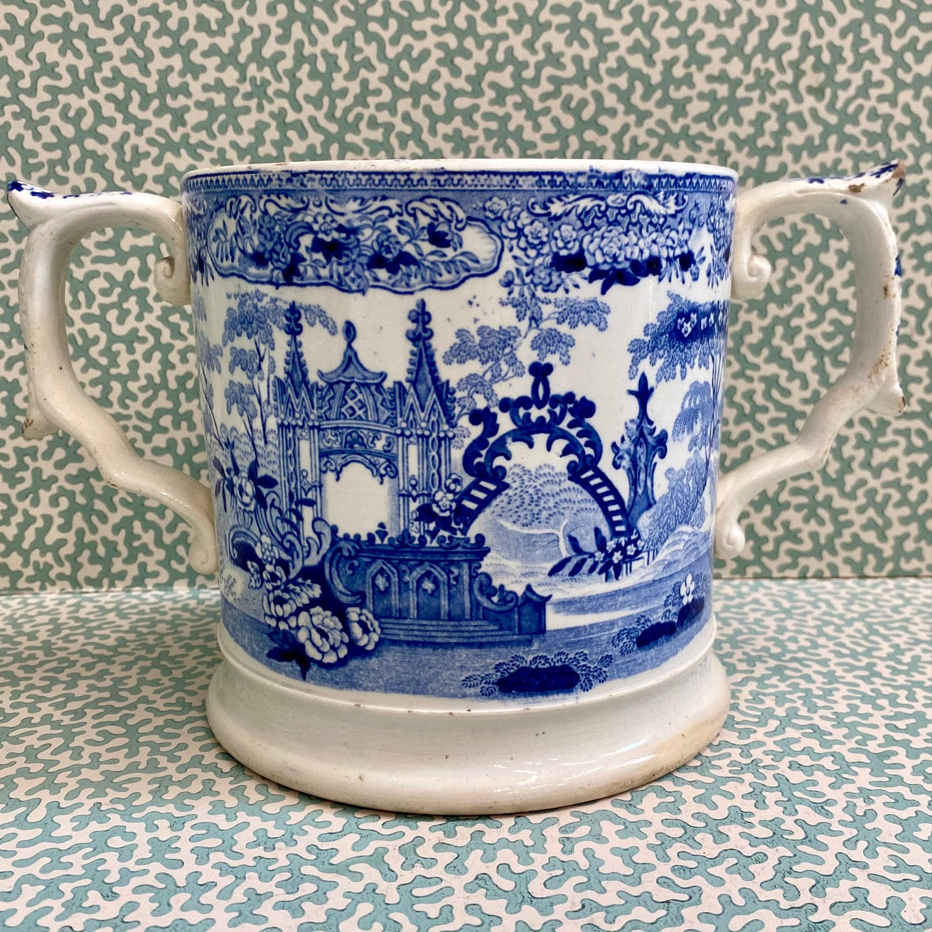 HUGE Victorian circa 1856 Loving Mug  Y47