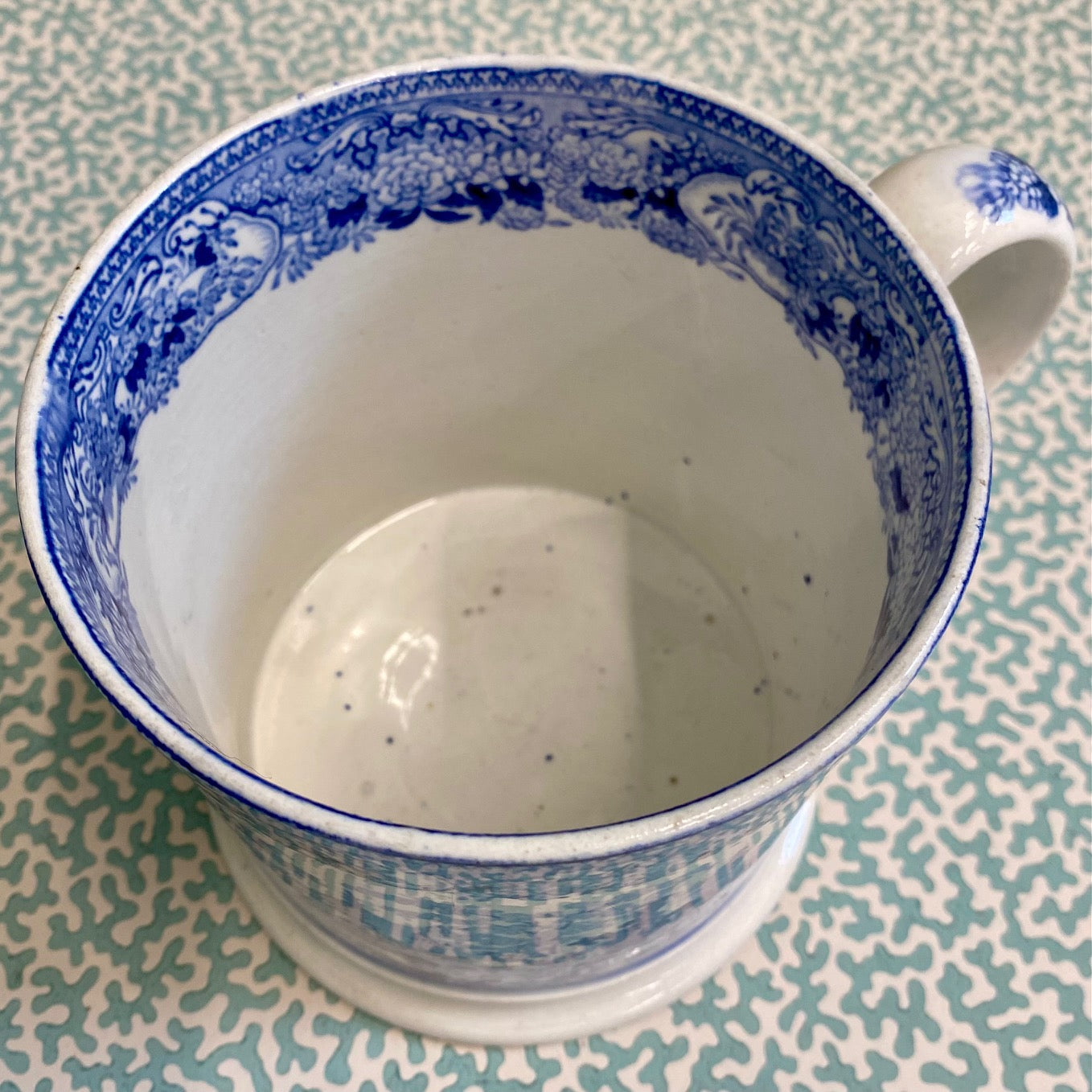 LARGE Victorian Blue & White Mug  R76