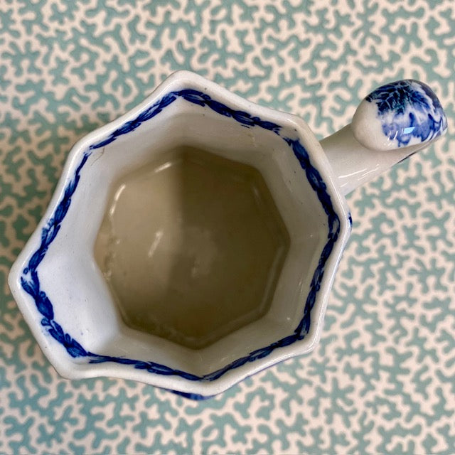 Booths Octagonal Blue & White Jug  R71