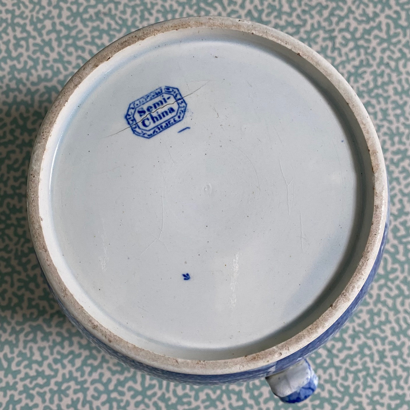 Fabulous Large Minton c.1860 Blue & White Jug  R89