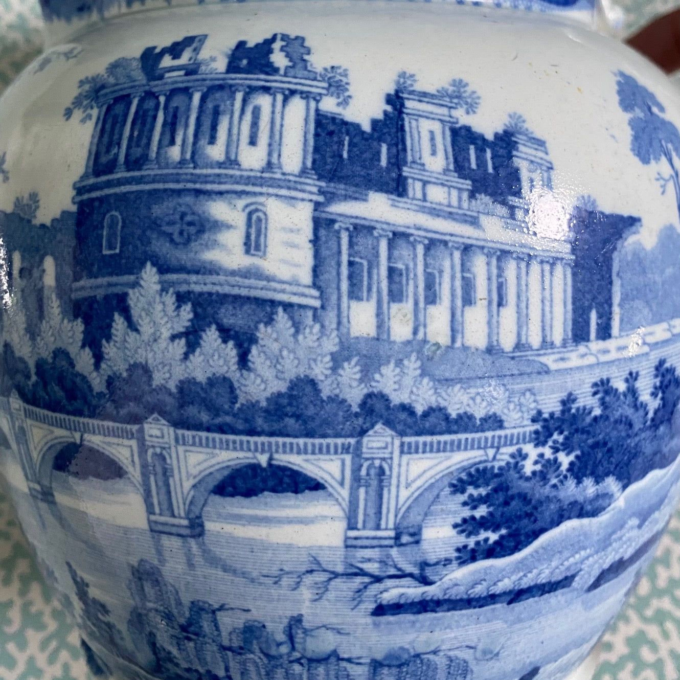 Fabulous Large Minton c.1860 Blue & White Jug  R89