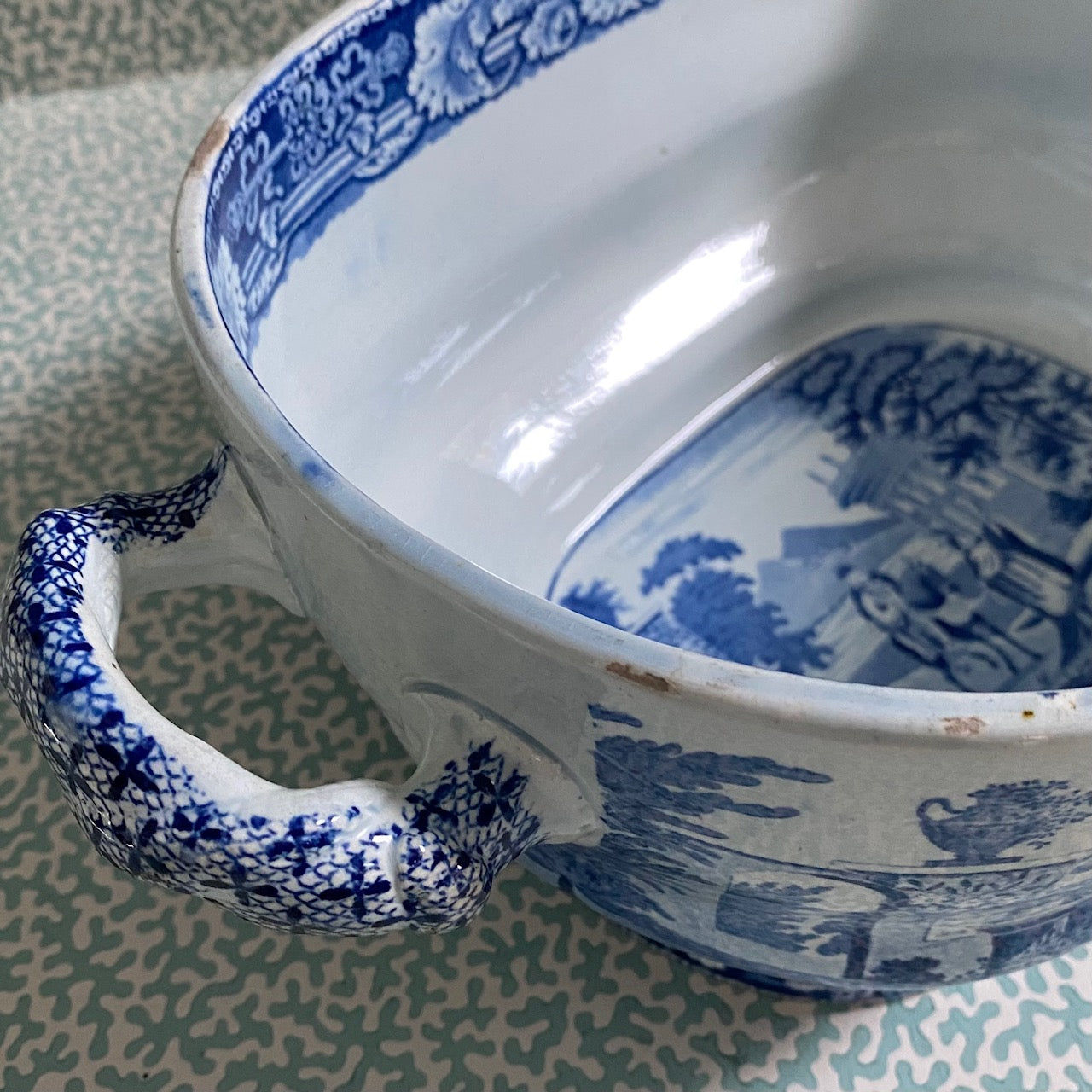 Beautiful Rare Large Blue & White Jardiniere  G145