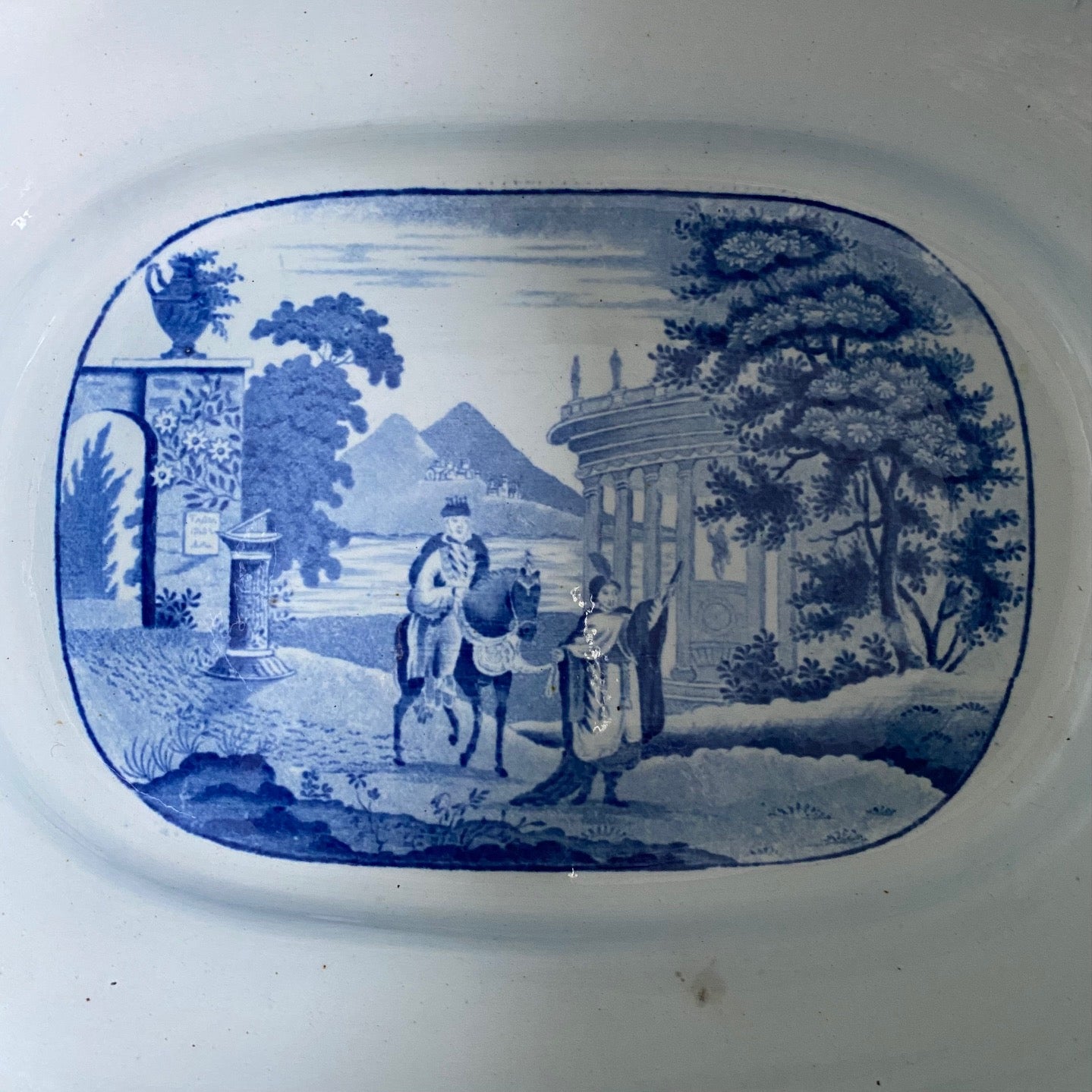 Beautiful Rare Large Blue & White Jardiniere  G145