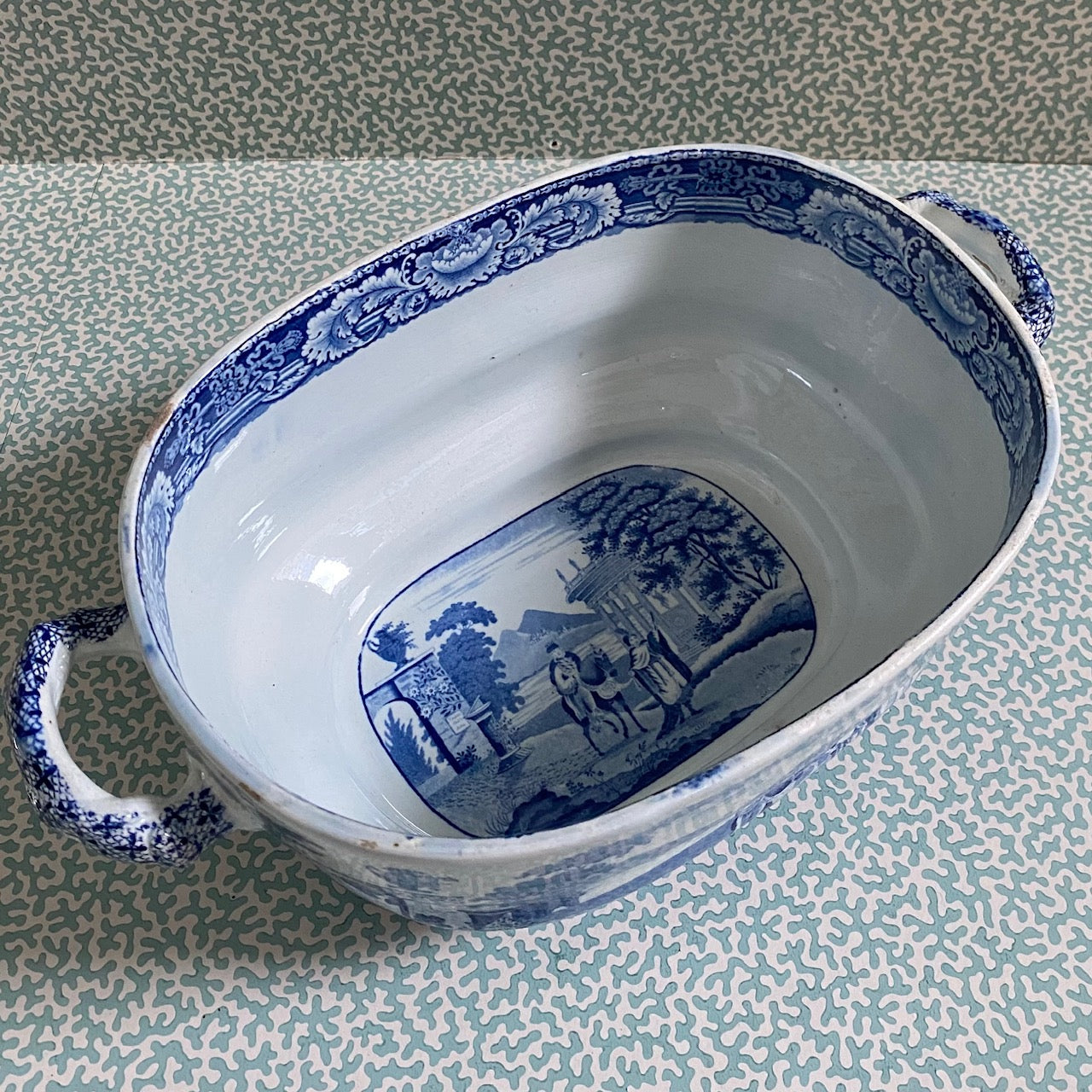 Beautiful Rare Large Blue & White Jardiniere  G145