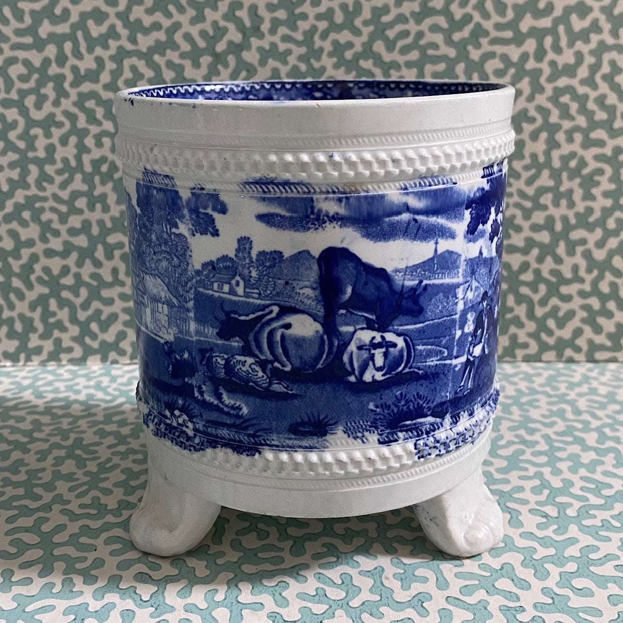 Small Herb Pot Adams Blue and White  R79