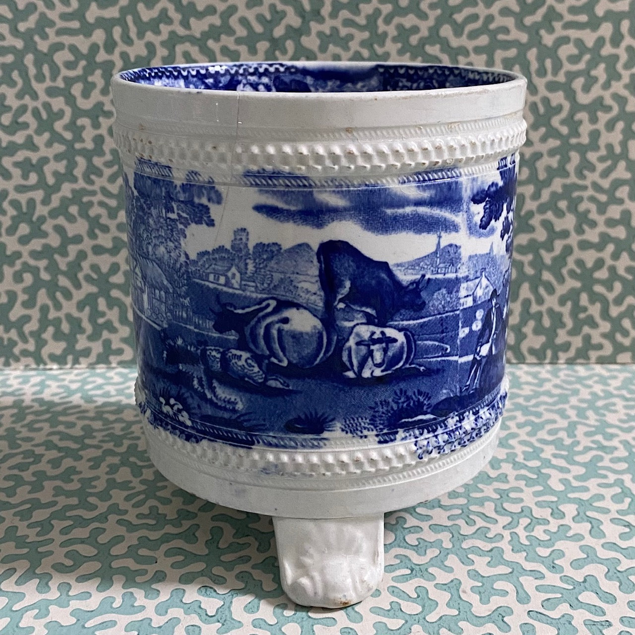 Small Herb Pot Adams Blue and White  R79