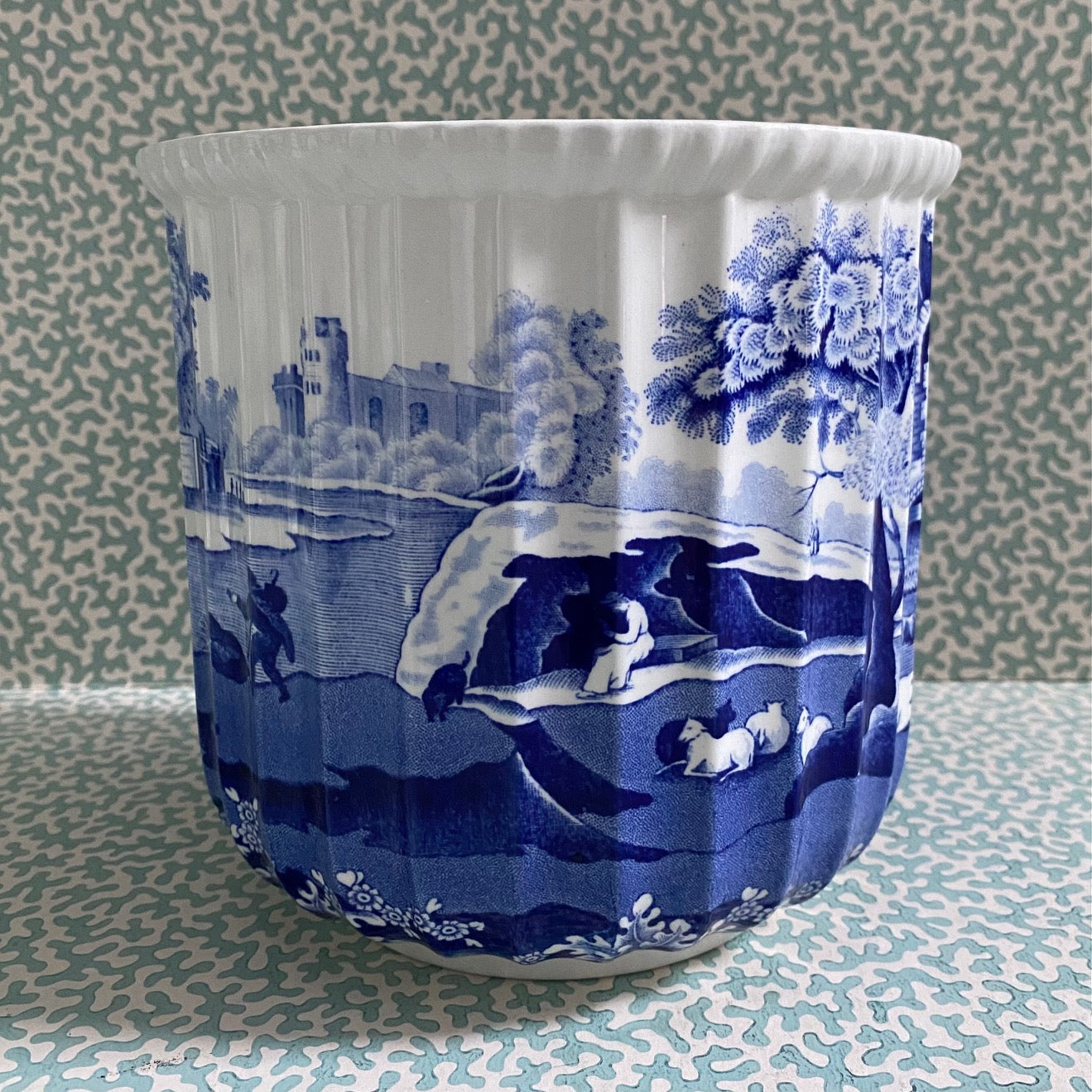 Spode Fluted Cachepot Planter Italian Pattern  Y72