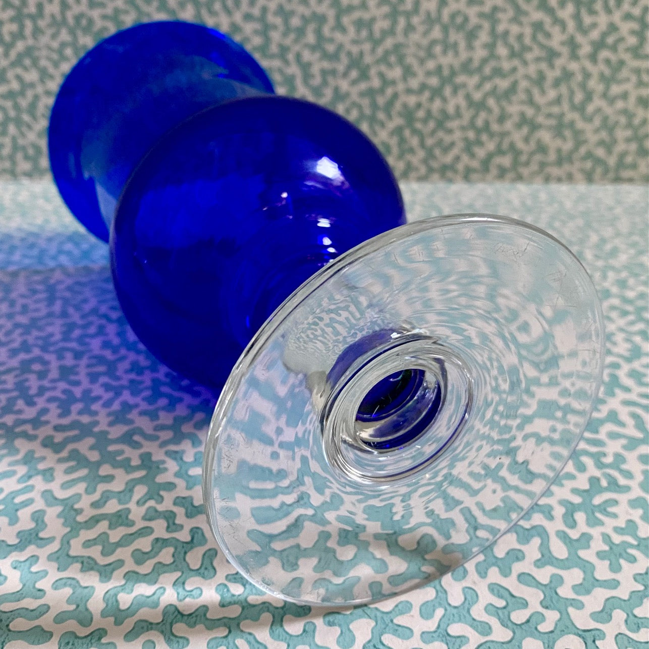 Blue Glass Celery Vase  R91