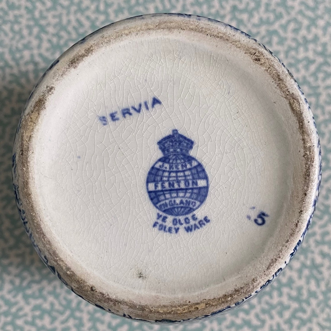 Pair Fenton Blue & White Vases  G147