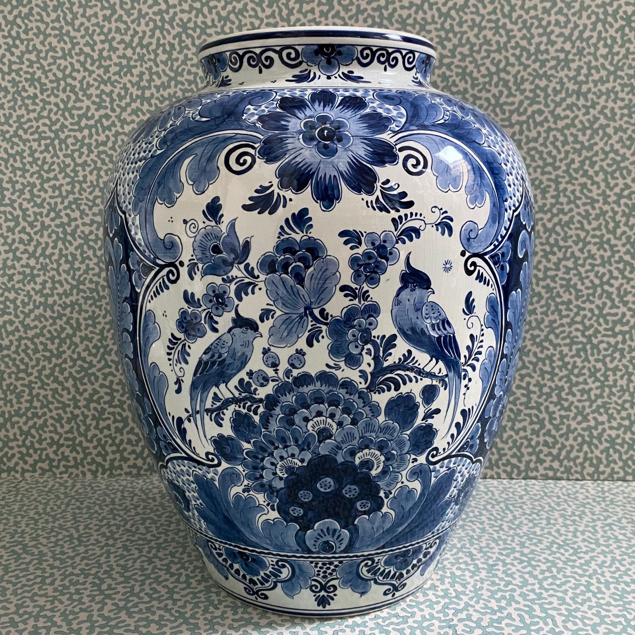 Large Delft (Modern) Blue & White Vase W69