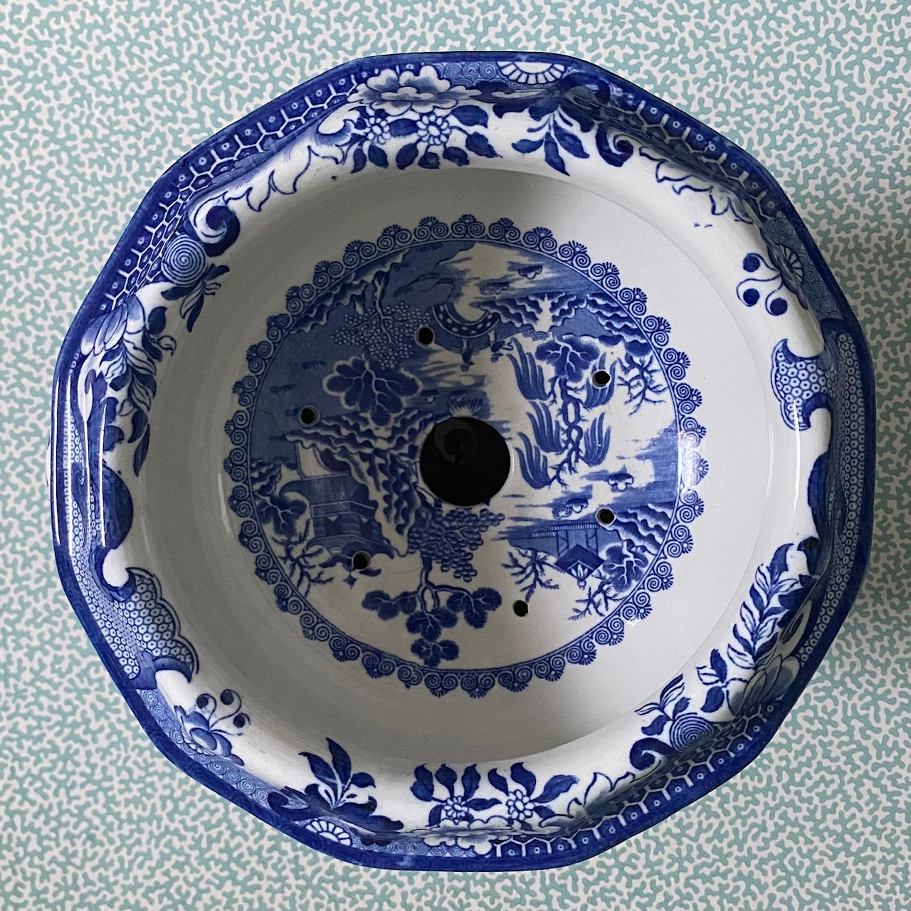 Masons Willow Pattern Blue & White Large Slop Bucket Y82