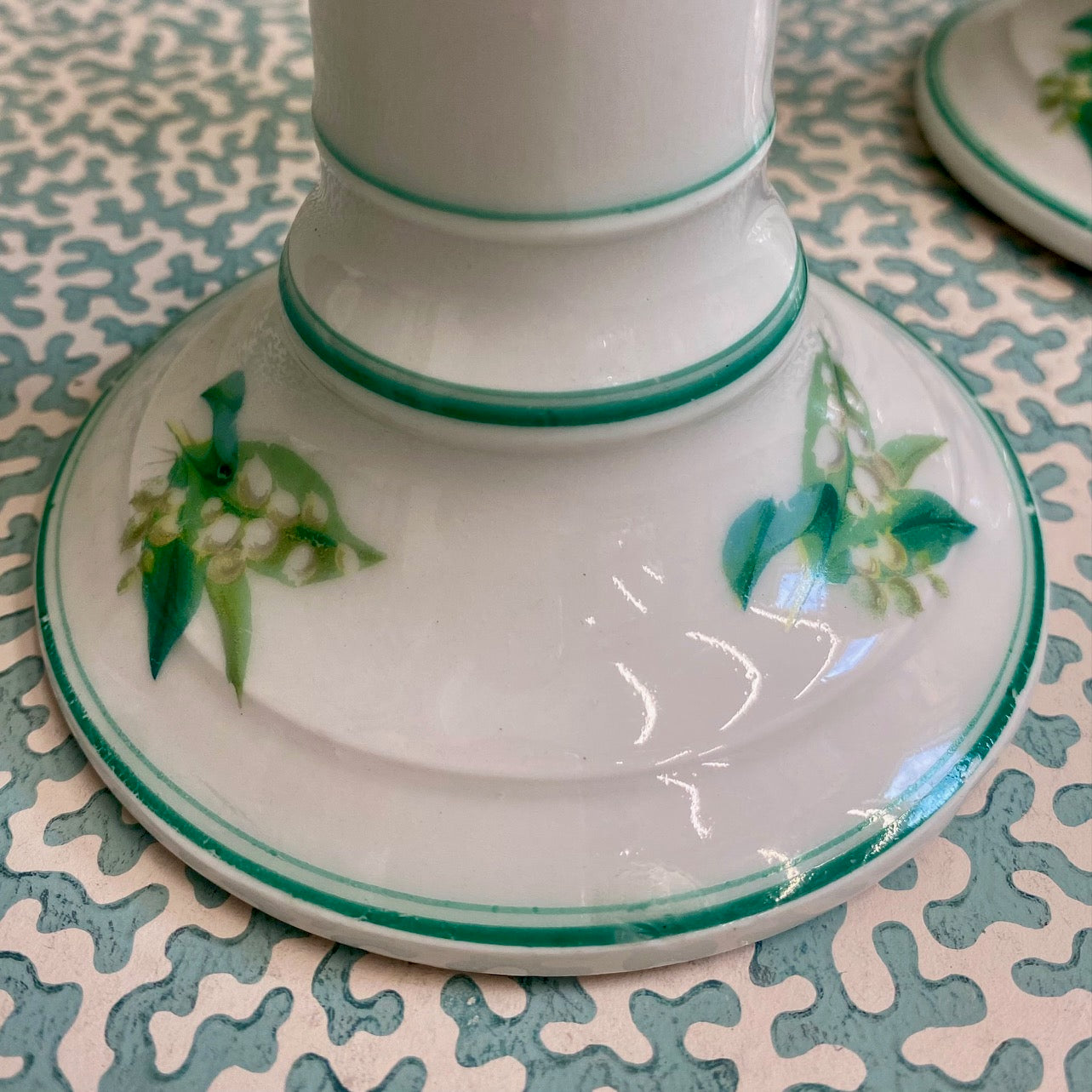 Pair Lily of The Valley Candlesticks  S36