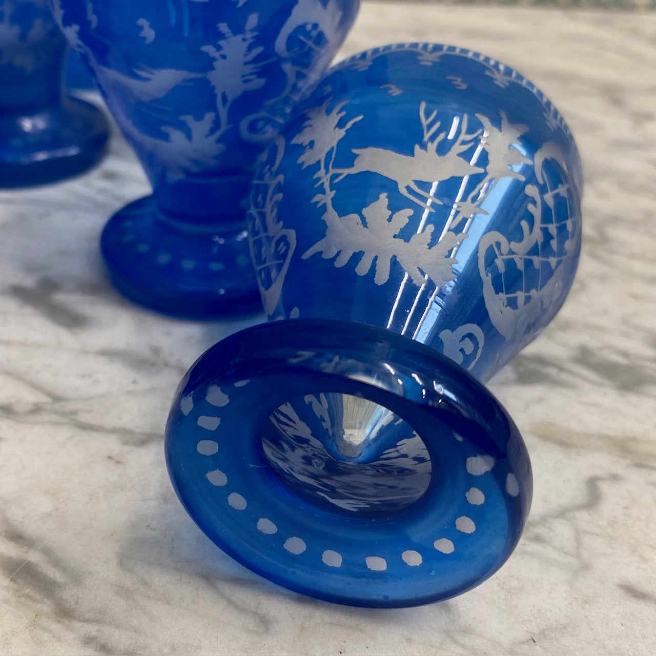 Set 11 Bohemian Blue Shot Glasses  Z82
