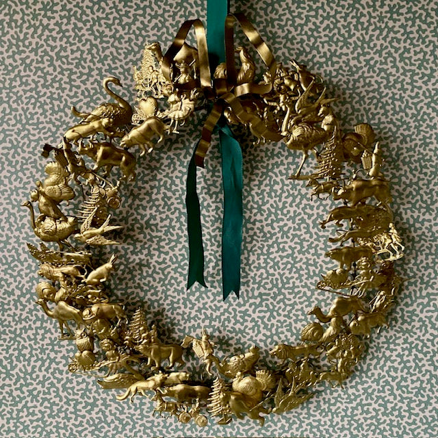 Vintage Brass Wreath