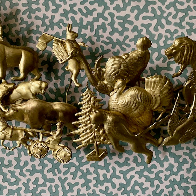 Vintage Brass Wreath