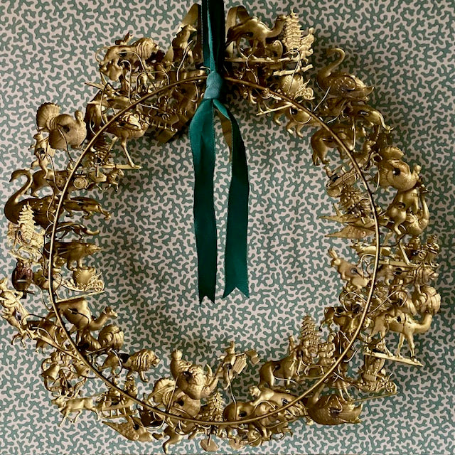 Vintage Brass Wreath