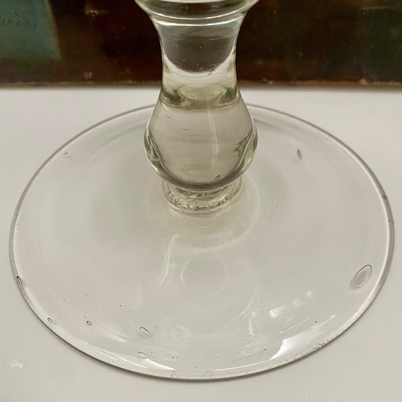 Pair French Glass Apothecary Jars  Q94