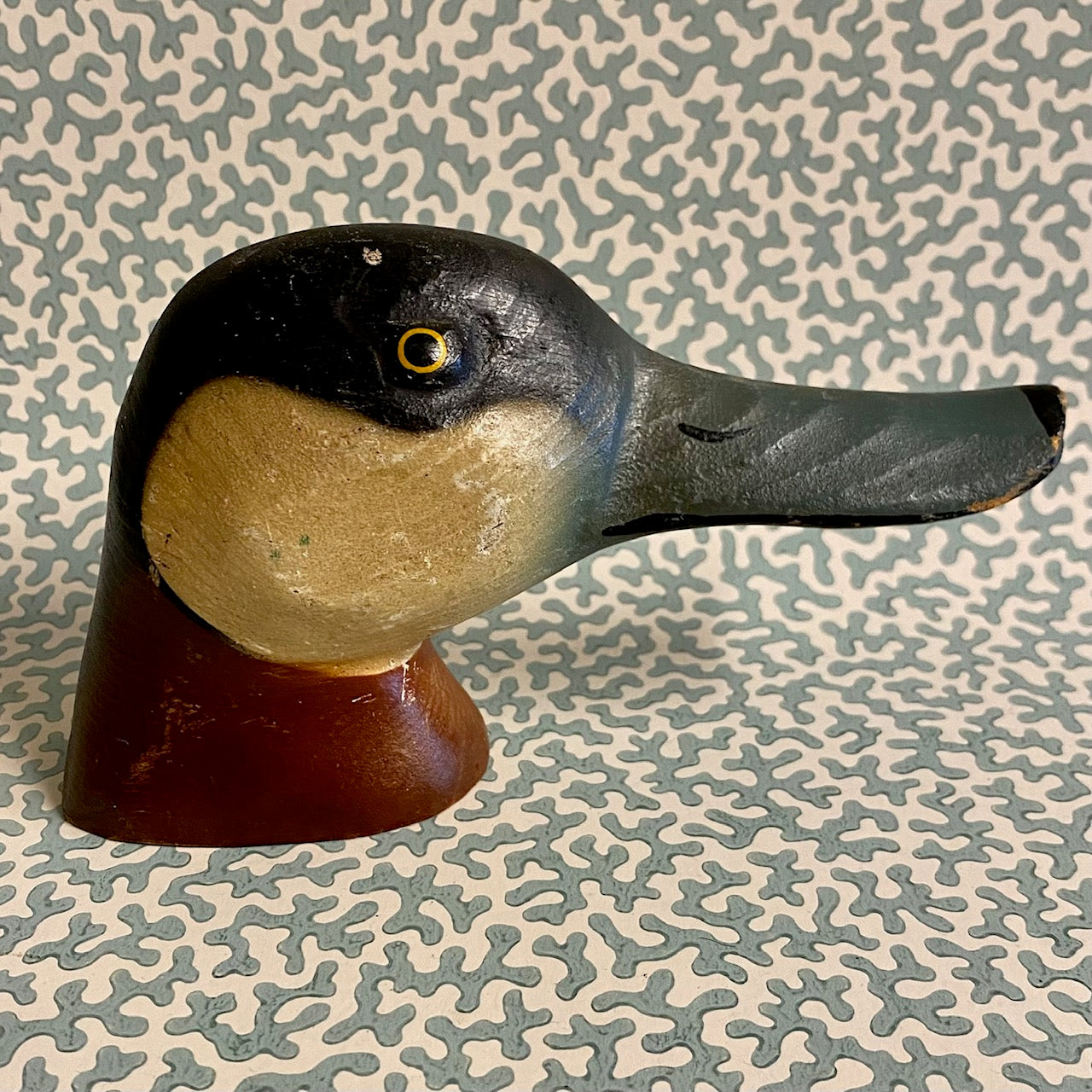 W49 VINTAGE HAND PAINTED WOODEN DUCK BOTTLE OPENER