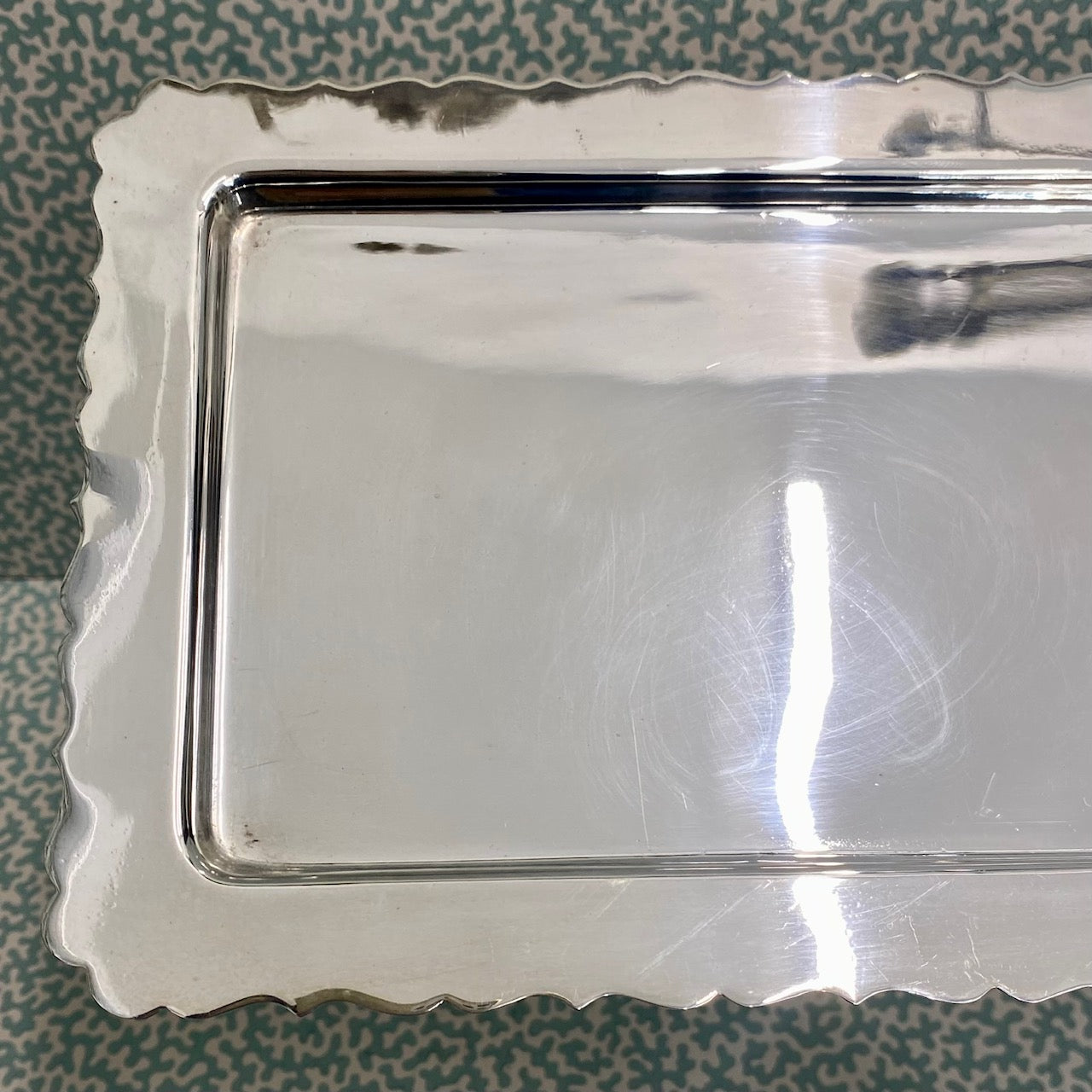 A Very Pretty Little Silver Plate Serving Tray H128